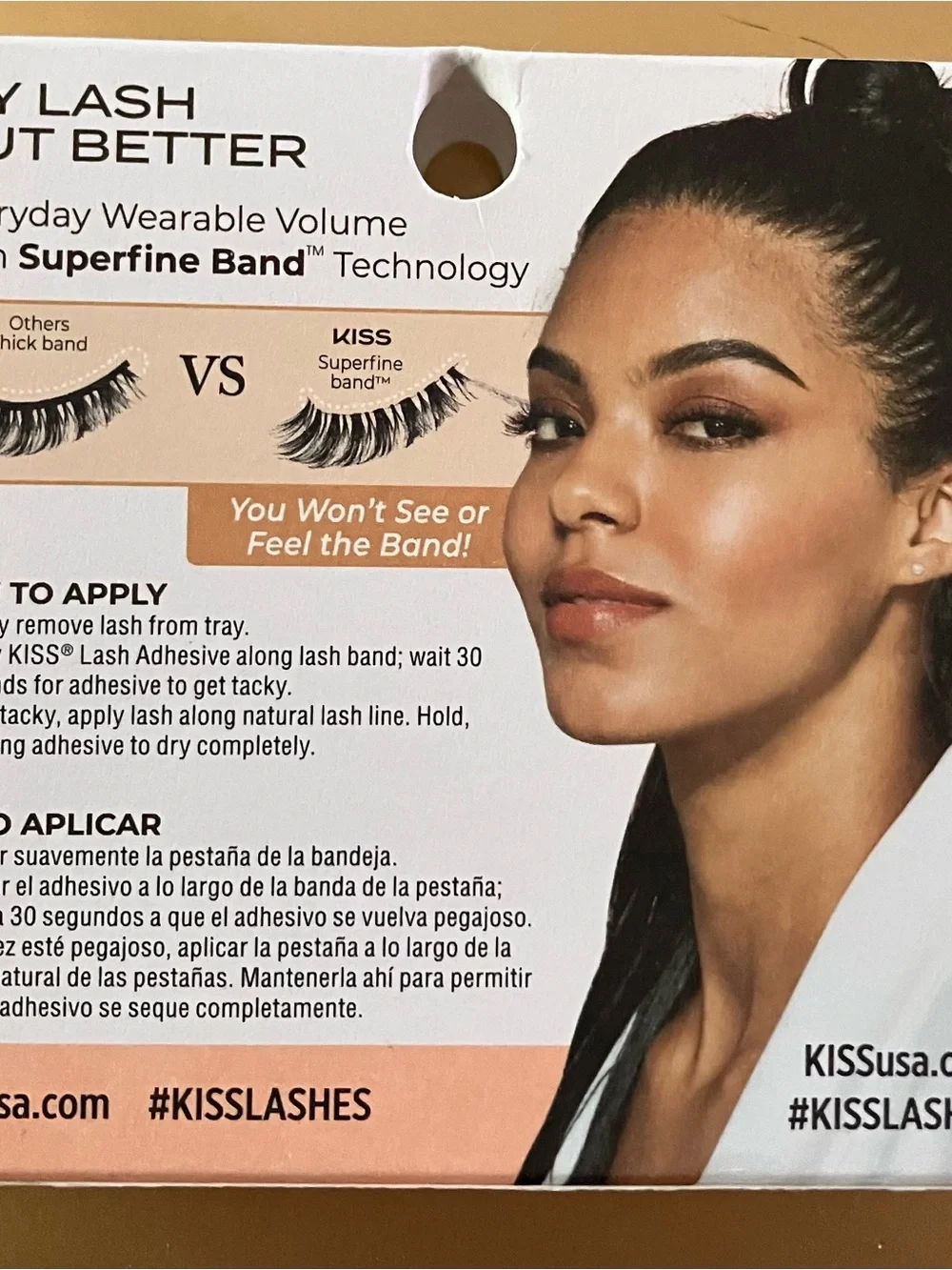 Kiss MLBB Day-to-Day Lashes - Black with Peach Accent